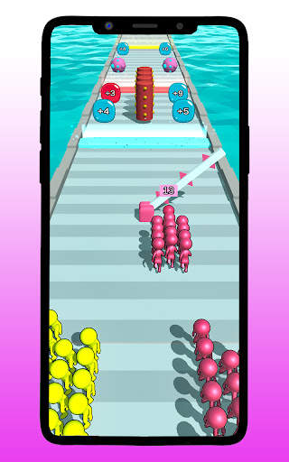 Push Crowd City Clash 3D Game screenshot 5