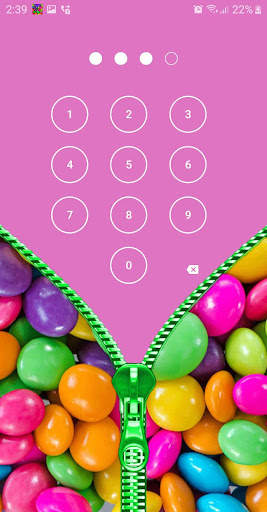 Candy Zipper Lock Screen screenshot 5