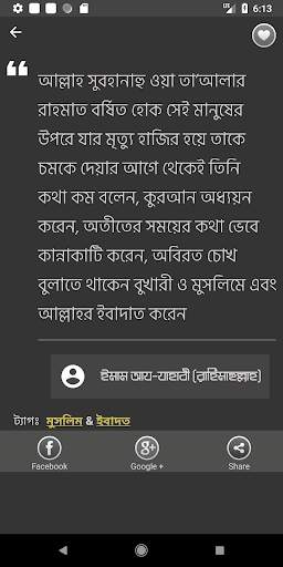 মুসলিম মনীষীদের বাণী - Bangla Islamic Bani screenshot 2