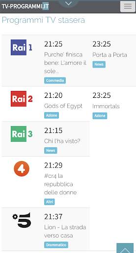 Programmi TV screenshot 1