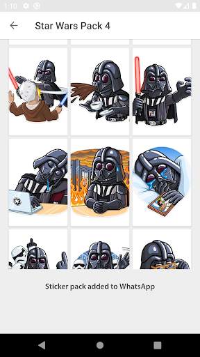 Stickers Jedis & Siths, WastickerApps screenshot 3