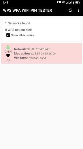 WPS WPA WIFI PIN TESTER - NO ROOT screenshot 2