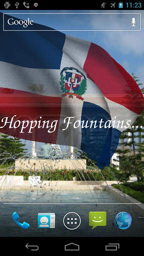 Dominican Republic Flag Live Wallpaper screenshot 5