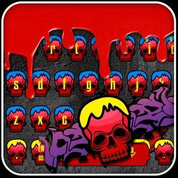 Street Graffiti Skeleton Keyboard Theme screenshot 6