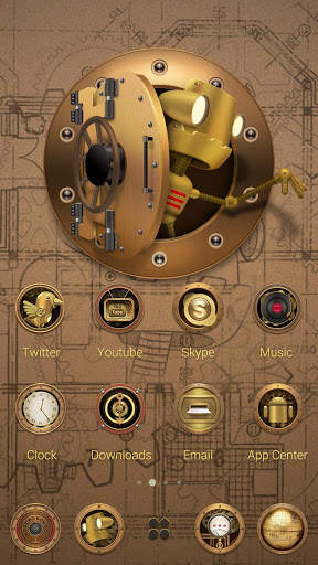 Steam Punk Go Launcher Theme screenshot 2