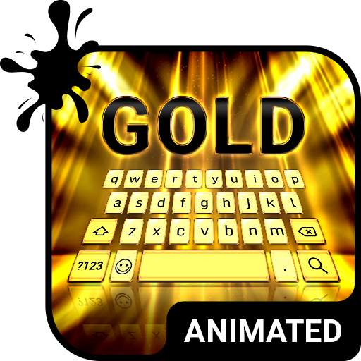 Golden Rays Animated Keyboard 3.63