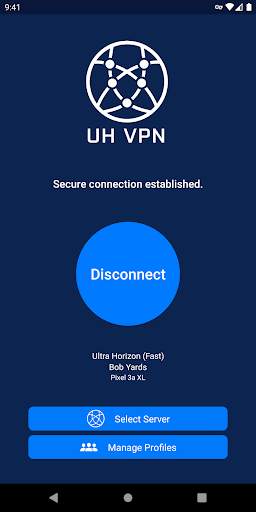 UH VPN screenshot 2