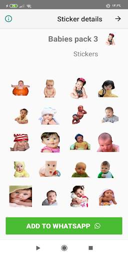 NEW Babies Stickers for WhatsApp 👶 WASTICKERAPPS screenshot 1
