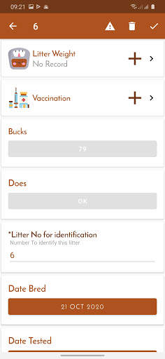 Rabbit Farm record management screenshot 8