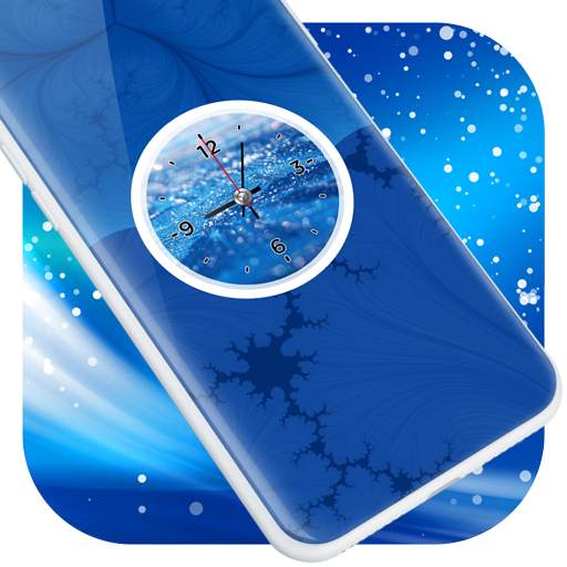 Blue Clock Live Wallpaper 1.0