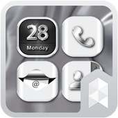 HD Silver Wallpaper theme on 9Apps