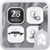 HD Silver Wallpaper theme 1.0