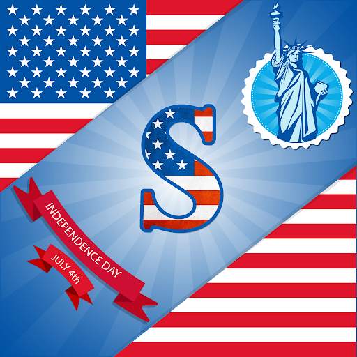 4th July DP Maker : American Flag Theme Alphabet screenshot 5