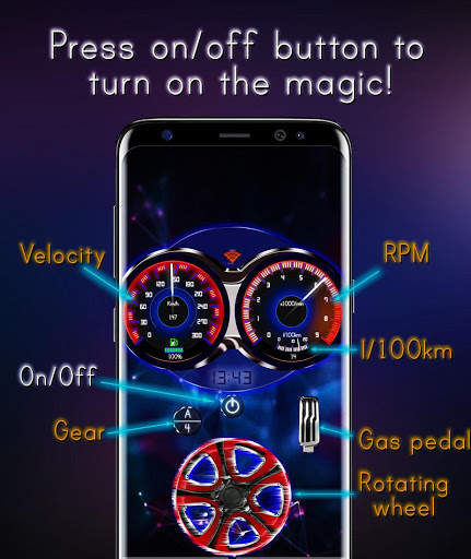 Car Dashboard Live Wallpaper II screenshot 2