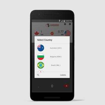 Canadian Currency Converter screenshot 3