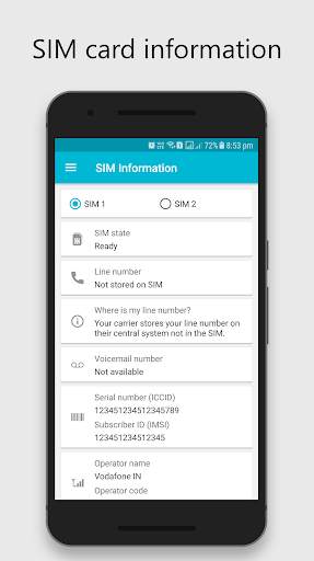 SIM Card Information   SIM Contacts screenshot 1
