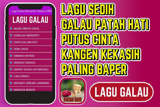 Lagu Galau Romantis Terbaru Offline screenshot 3