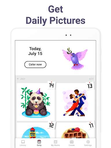 Pixel Art - color by number screenshot 14