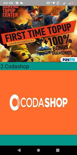 Top up diamonds for free fire screenshot 1