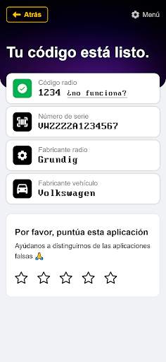 Generador código radio screenshot 5