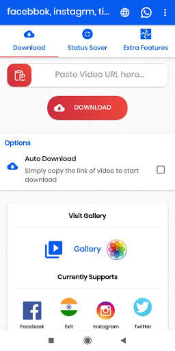 facebook, instagram twitter & all video downloader screenshot 1