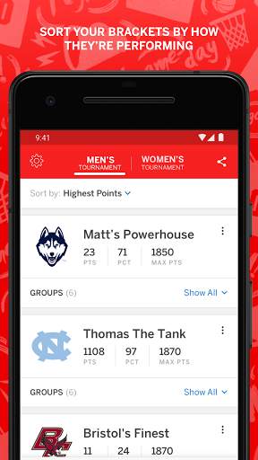 ESPN Tournament Challenge screenshot 4