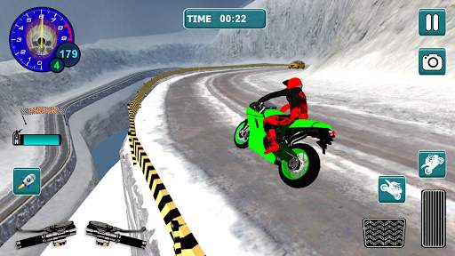 Snow Bike Motocross Racing - Mountain Driving screenshot 7