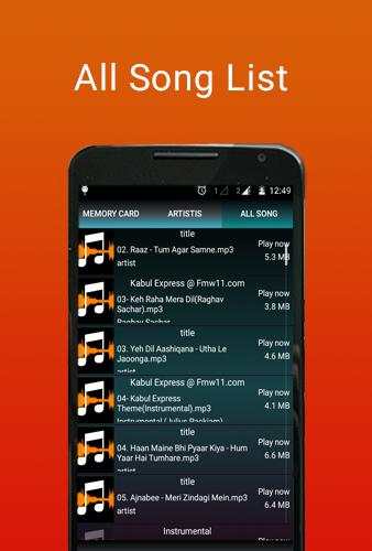 Lite Mp3 Player screenshot 4