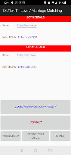 OkTickIT  Love/ Marriage Match screenshot 2