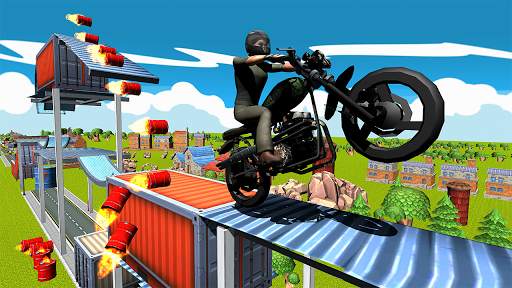 Extreme Bike Stunt Racing Game Breathtaking Tracks screenshot 6