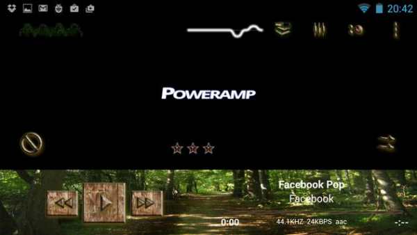 Poweramp Skin Green Jungle скриншот 12