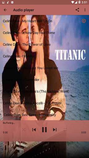 Titanic Memories and Celine Dion Music Mp3 screenshot 3