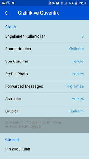 Türkçe Telegram unofficial screenshot 2