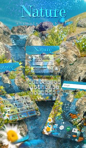 Nature Animated Keyboard   Live Wallpaper screenshot 1