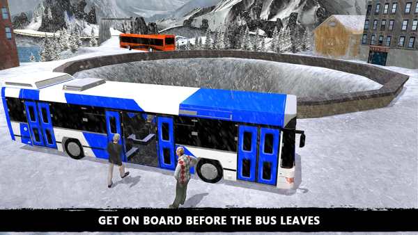 Offroad Snow Tourist Bus Drive screenshot 2