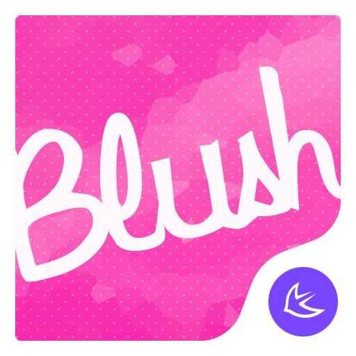 Pink lite flower theme &amp; HD wallpapers icon