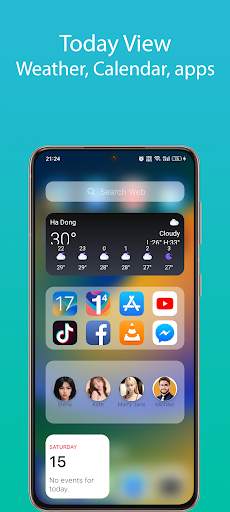 iOS 17 Launcher with App Lock screenshot 2