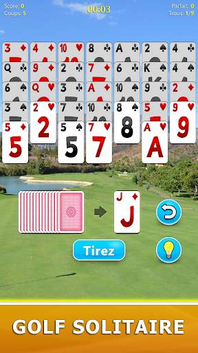 Golf Solitaire - Jeu de Cartes screenshot 1