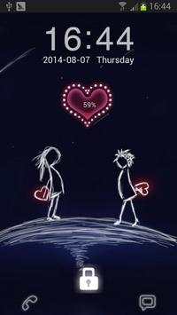Forever Love Go Locker Theme 3 تصوير الشاشة