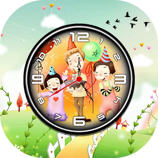 Cartoon Clock Live Wallpaper - Analog Clock icon