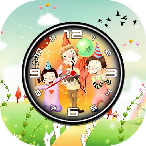 Cartoon Clock Live Wallpaper - Analog Clock 1.4