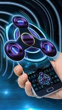 Neon fidget spinner 3D tech keyboard screenshot 2