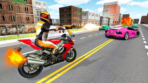 Biker Gang- New Bike Race Shooting Action Game 3D screenshot 1