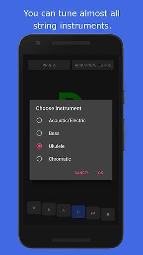 Guitar Tuner - tune in Standard, Drop or any tone screenshot 4