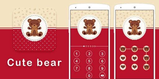 AppLock Theme Cute Bear screenshot 4