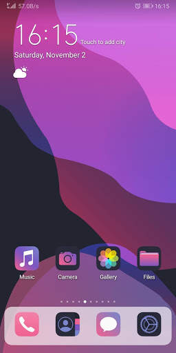 iOS Midnight Free - EMUI 9.0/9.1 Theme screenshot 1