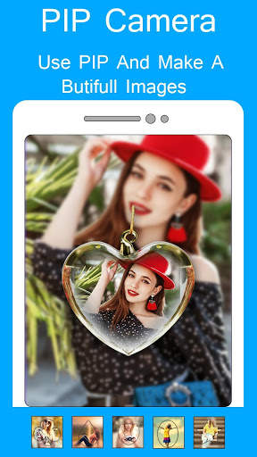 PIP Camera Pic in Pic : dp status collage maker screenshot 3