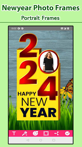 Newyear Photo Frames Editor screenshot 3