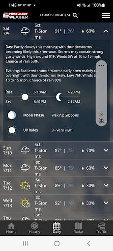 WCSC Live 5 Weather screenshot 3