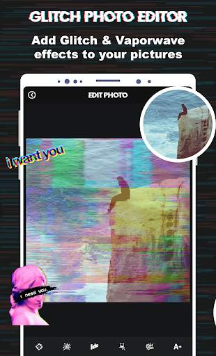 Glitch Photo Editor - Vaporwave & Glitch Effects 5 تصوير الشاشة